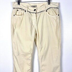 Burberry Low Rise Bootcut Corduroy Pants Sz 6 /8 Nova Check Plaid Y2K Preppy